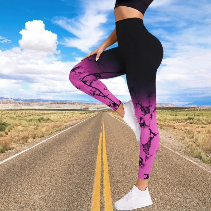 Tie Dye Seamless Sport Leggings