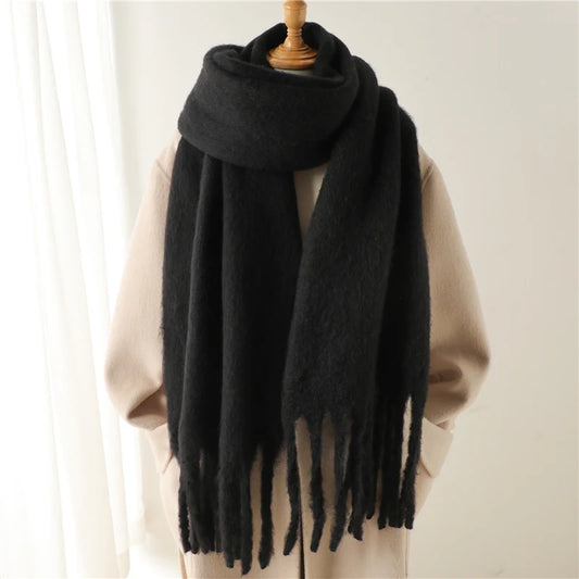 Women's Cashmere Winter Scarf- Thick, Soft Pashmina Wrap