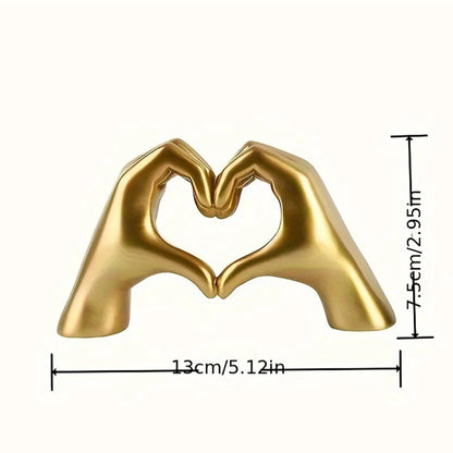 Love Gesture Statues Sculptures Desktop Ornament - Figurines Art Crafts Office Home Decoration