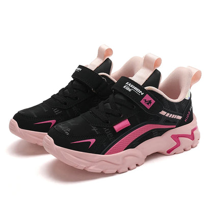 Baskets de sport légères en cuir pour enfants