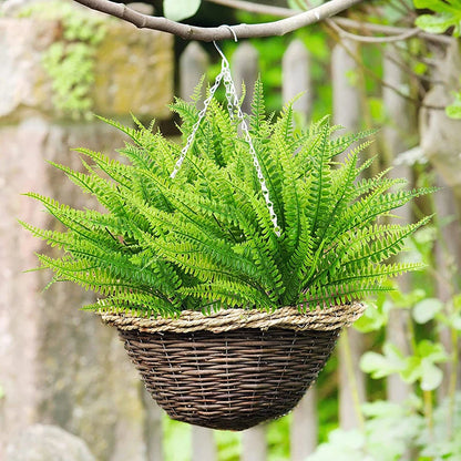 UV-beständige 7-Zweig-Kunstpflanzen aus Kunststoff für den Außenbereich