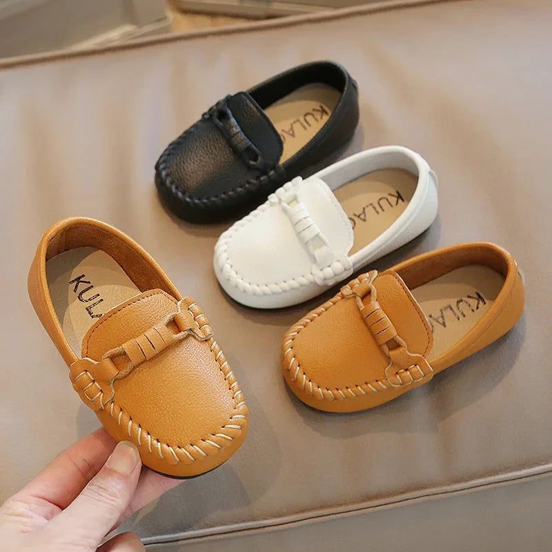 Kids Leather Casual Flats Sneakers Loafers