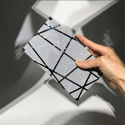 Pochette de soirée à paillettes et cristaux pour mariage