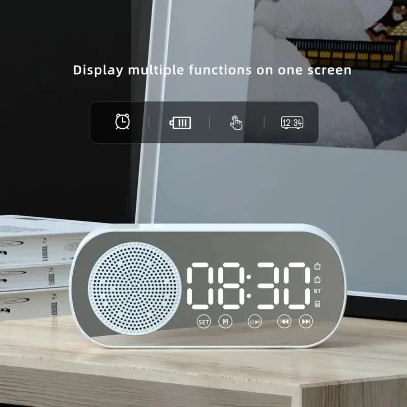 Digital Alarm Clock with Bluetooth Speaker & FM Radio