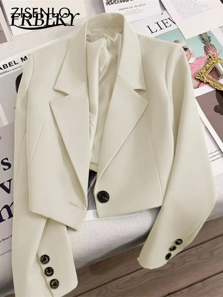 Elegant Spring Blazers- Trendy Korean Style Jackets