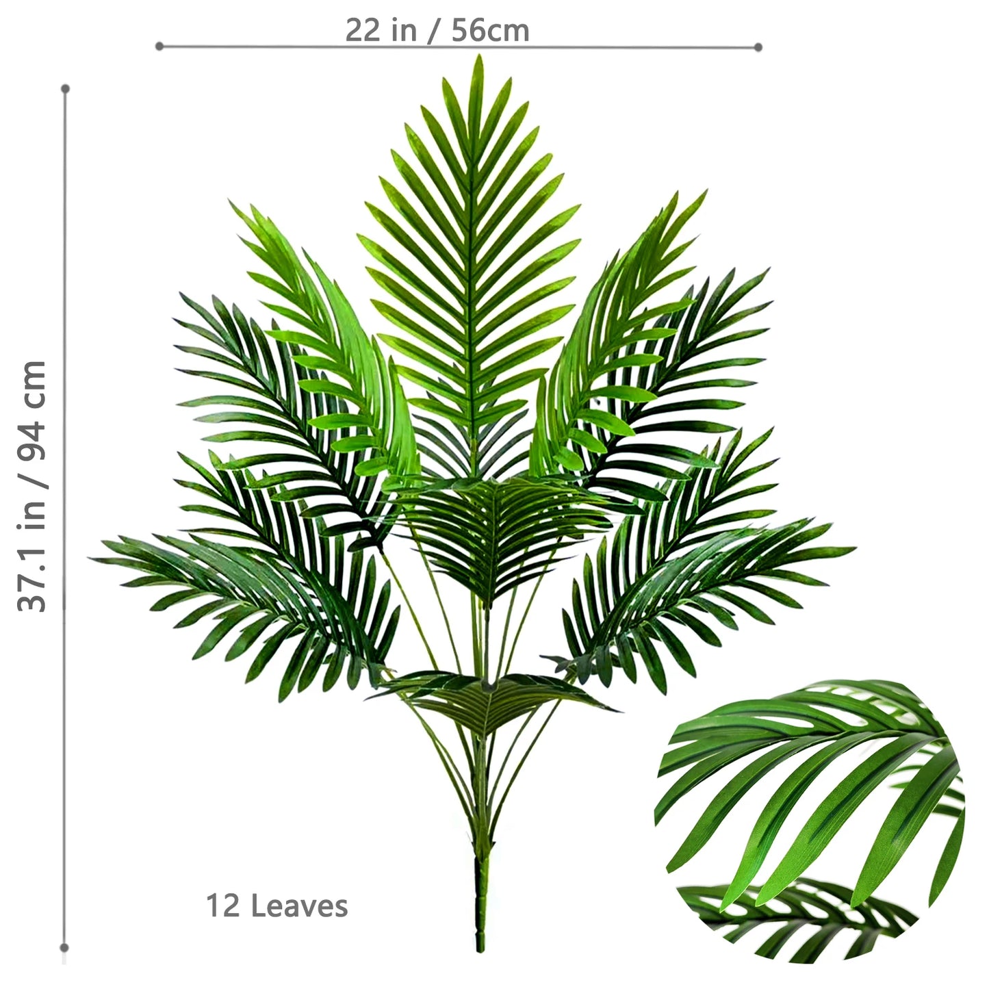 68–125 cm künstliche Palme als Gartendekoration.