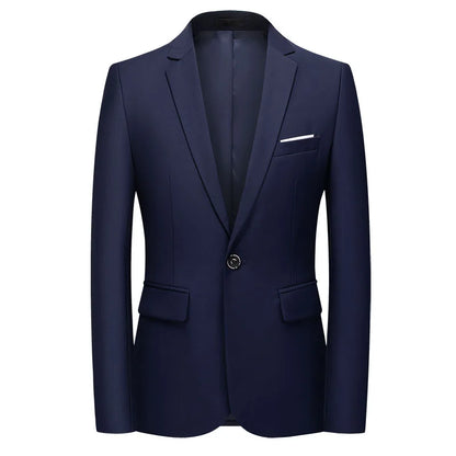 Blazer polyvalent pour homme de style britannique à coupe slim