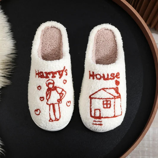 Cozy Plush Indoor Household Comfort  Slippers