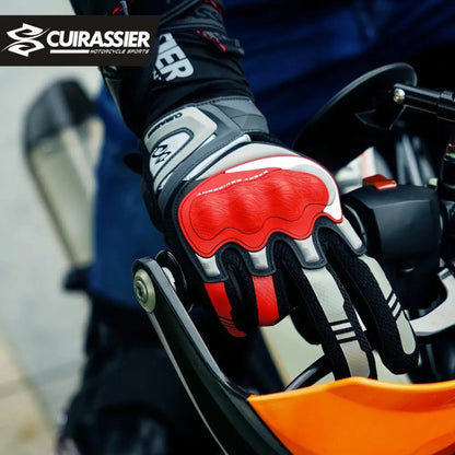 Atmungsaktive Vollfinger-Motorradhandschuhe zum Schutz
