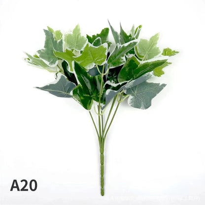 Artificial Tortoiseshell Leaf Dieffenbough Plant Decor