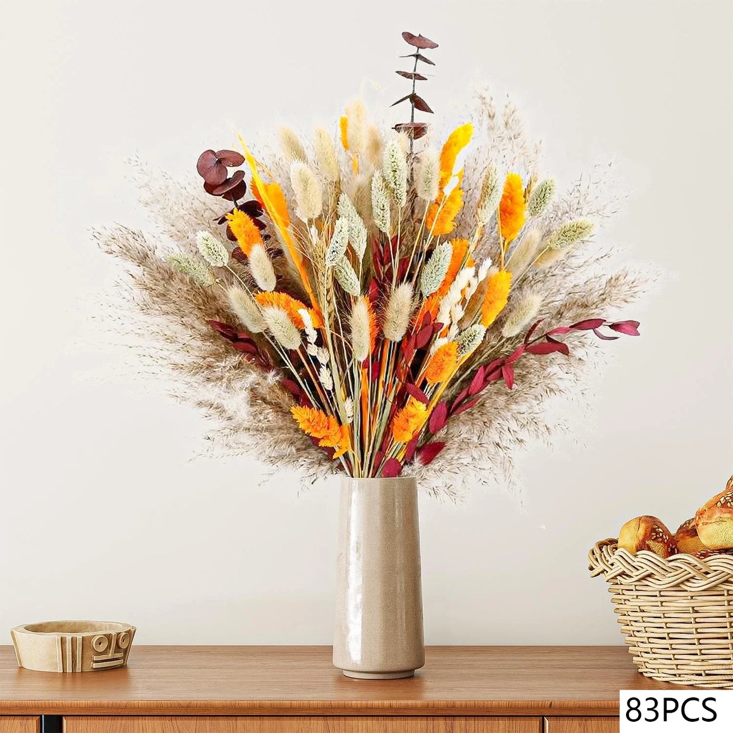 Natural Dried Flowers Pampas Floral Bouquet Home Decoration Rabbit Tail Grass