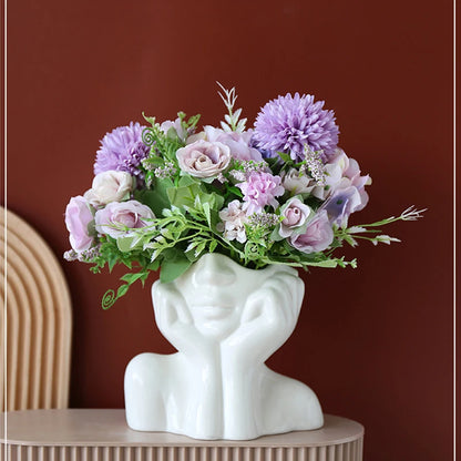 Nordic Style Ceramic Flower Vase Art