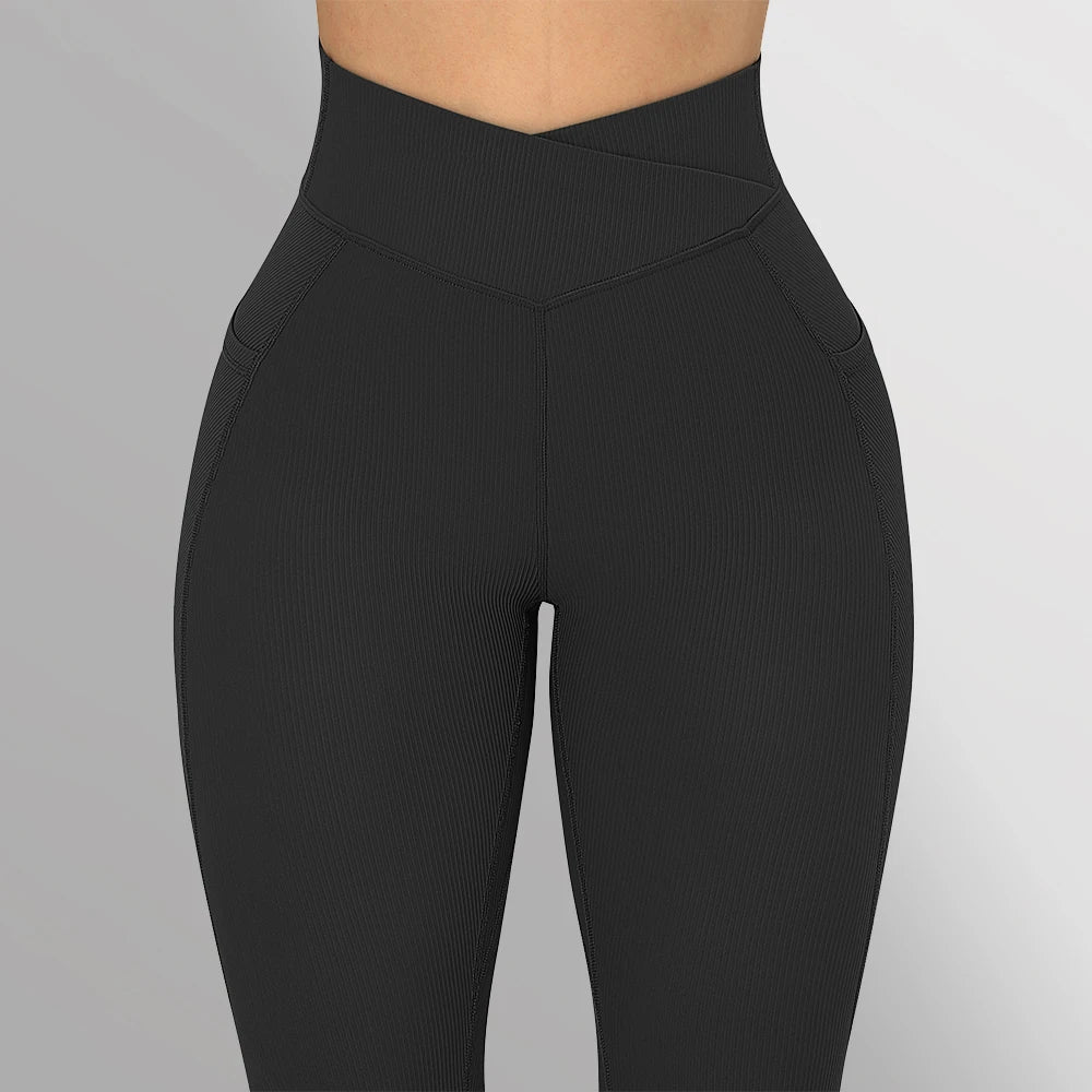 High-Waist Seamless Yoga Leggings