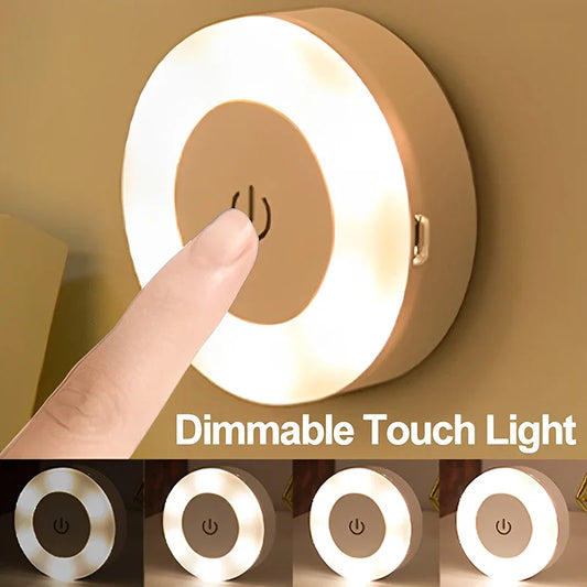 Mini USB Rechargeable LED Touch Night Lights