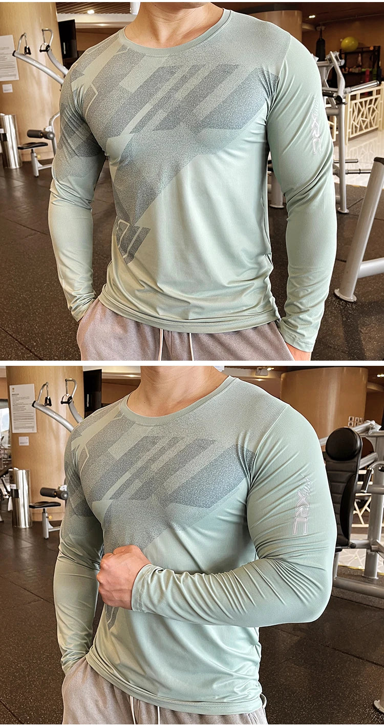 Men’s Short Sleeve Quick-Dry Rash Guard Shirt