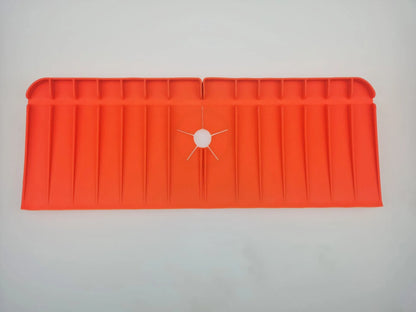 Tapis de robinet d'évier en silicone avec égouttoir en éponge