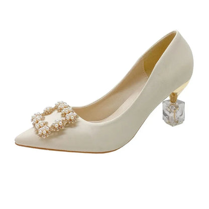 Women's Thin High Heeled Wedding Shoes