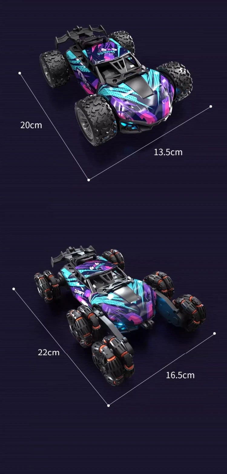 Spray Twisting Stunt RC Car - Six-Wheel Toy