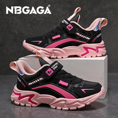 Baskets de sport légères en cuir pour enfants