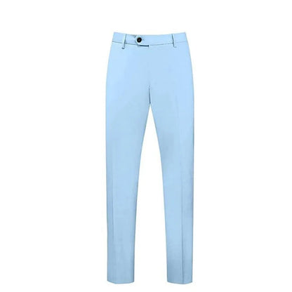 Sky Blue Double Breasted Suit for Men