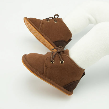 Girls Boys Infant Cotton Anti-slip Rubber Sole Baby Booties