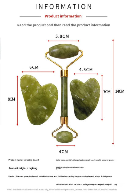 Jade Roller Facial Scraping Massage Tools