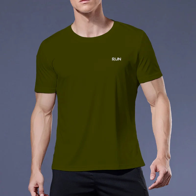 Kurzarm-T-Shirt für Herren zum Laufen und Fitnessstudio