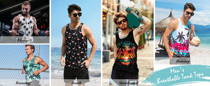 Débardeur décontracté 3D pour homme, idéal pour l'été