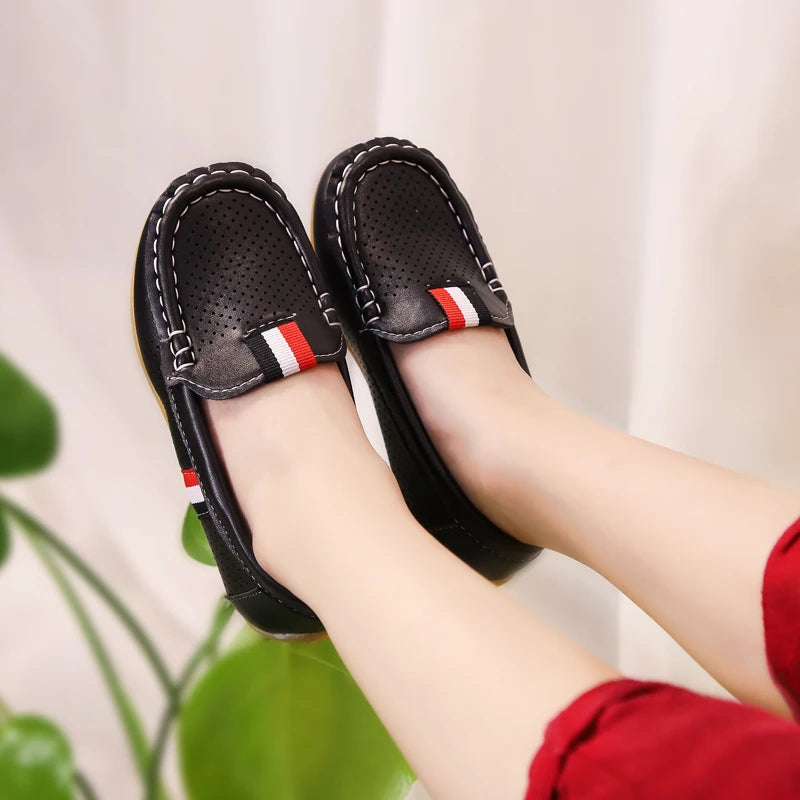 Mocassins décontractés en cuir pour enfants