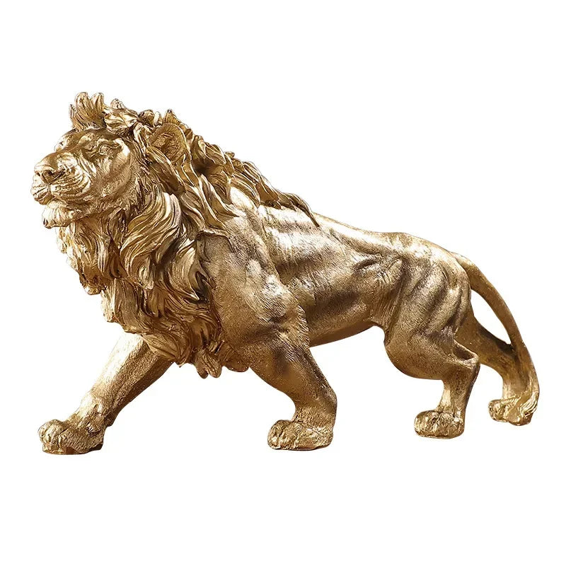 Golden Lion King- Resin Desktop Ornament