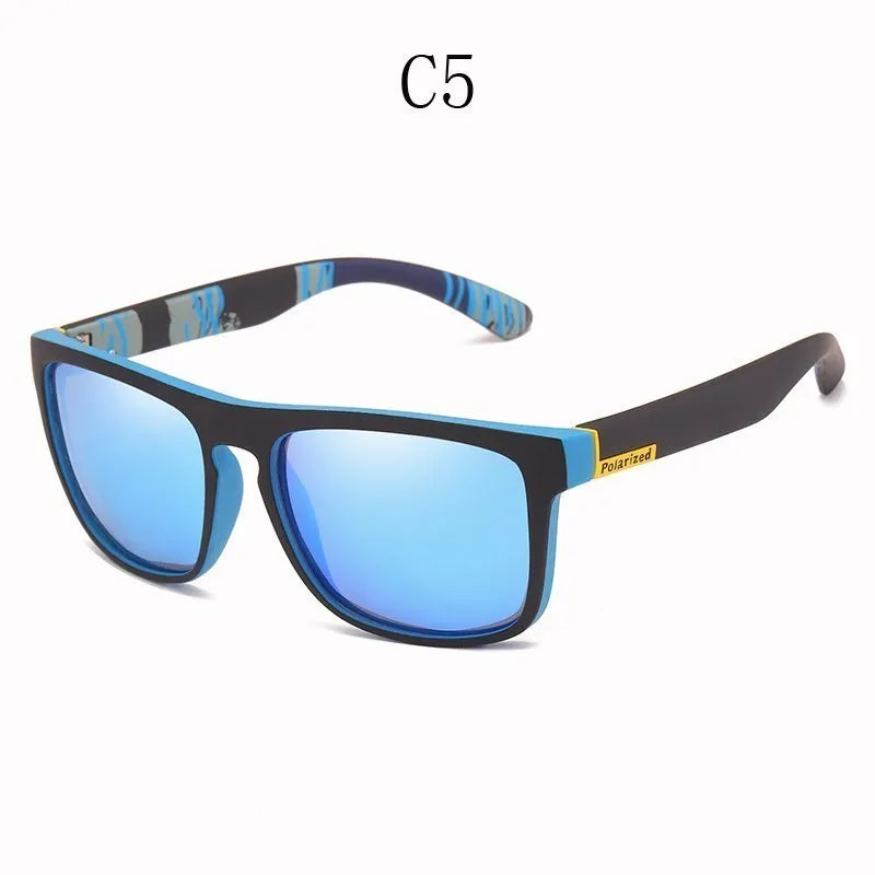 Unisex Square Polaroid Sunglasses Vintage Retro Style for Women Men