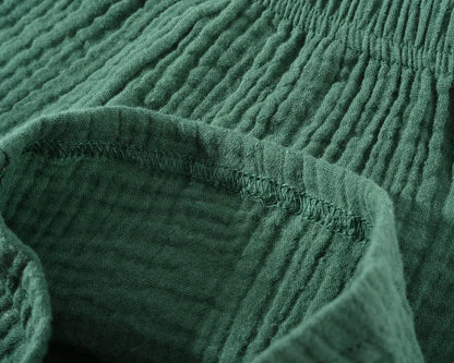 Cotton Linen T-Shirt and Shorts Set