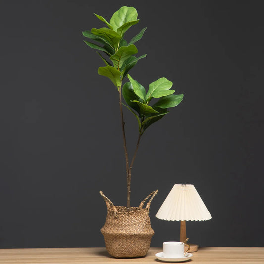 Branche d'arbre faux ficus 132 cm - Feuilles de caoutchouc