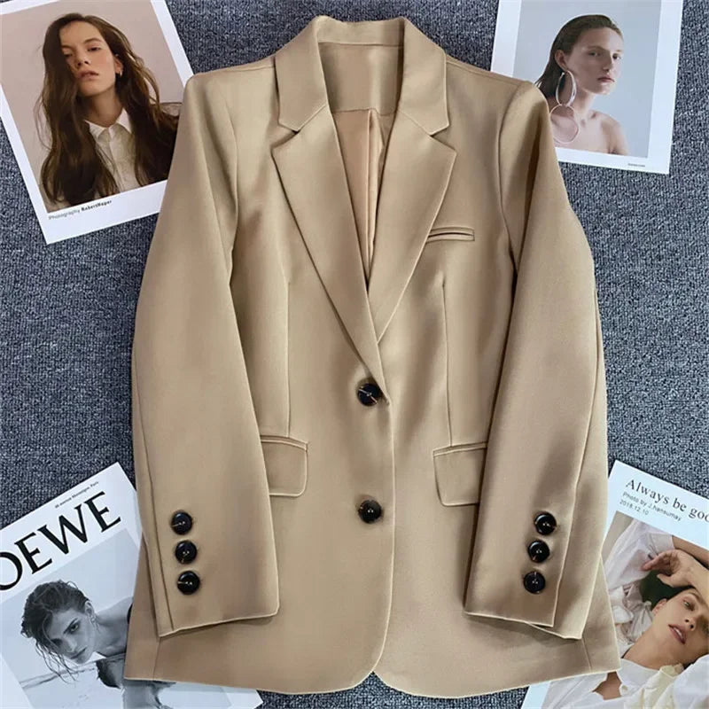 Blazer élégant pour femme de bureau printemps-été