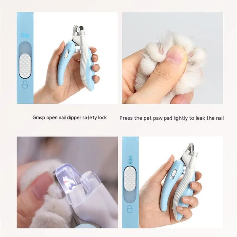 Coupe-ongles électrique LED pour animaux de compagnie