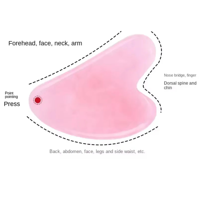 Outils de massage du visage Gua Sha naturels