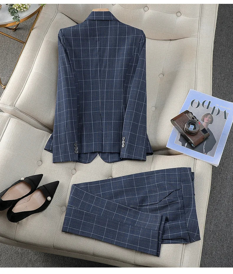 Hochwertige Blazer-Anzughose im britischen Stil für Damen