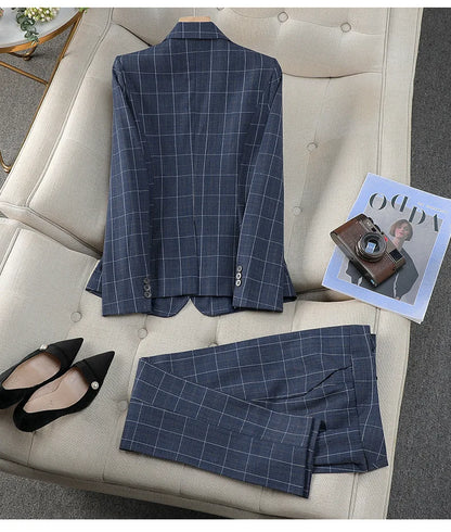 Hochwertige Blazer-Anzughose im britischen Stil für Damen