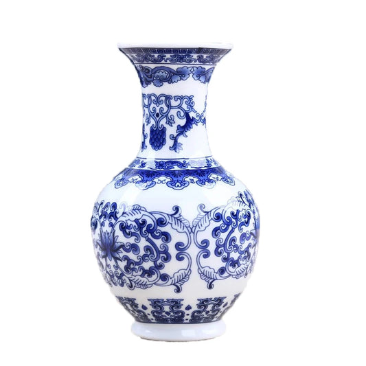 Blue & White Retro Art home Decor Ceramic Vases