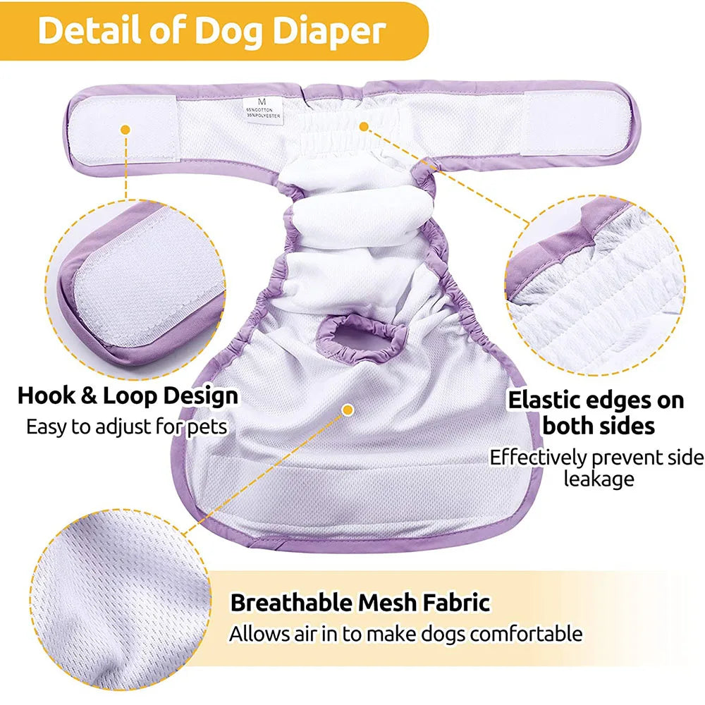Adjustable & Reusable Dogs Diaper