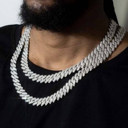 Bling-Kette mit kubanischen Gliedern für Herren