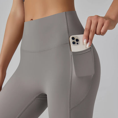 High-Waist-Leggings mit Taschen für Damen