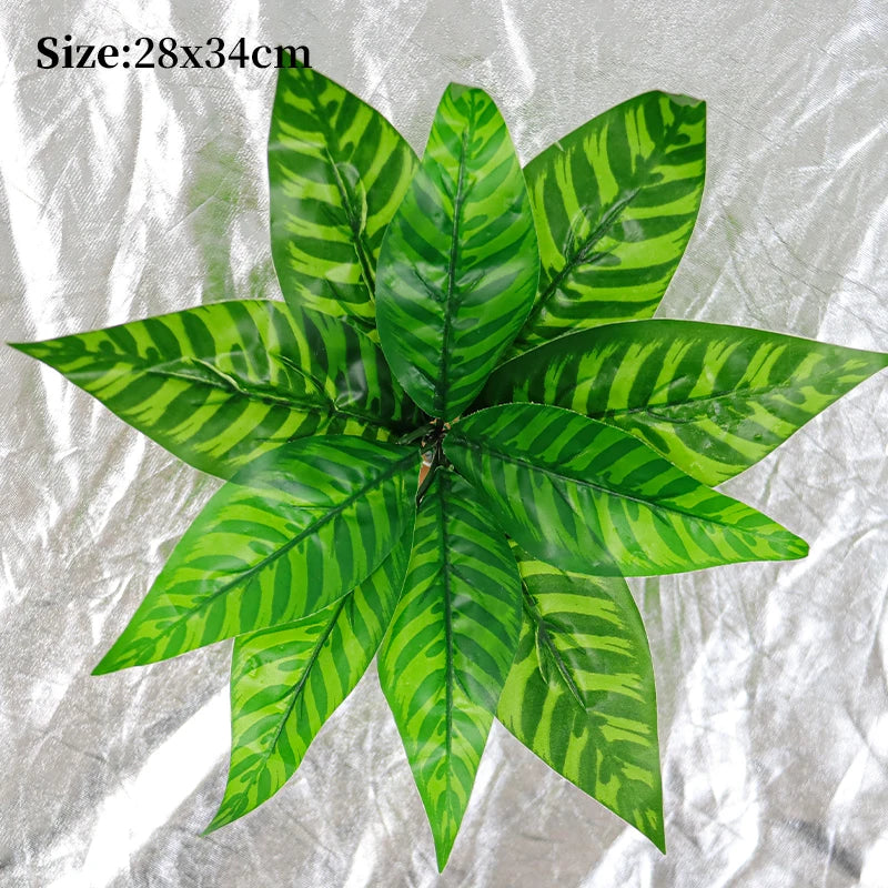 Artificial Palm Leaves Wall Decor Garden Decoration