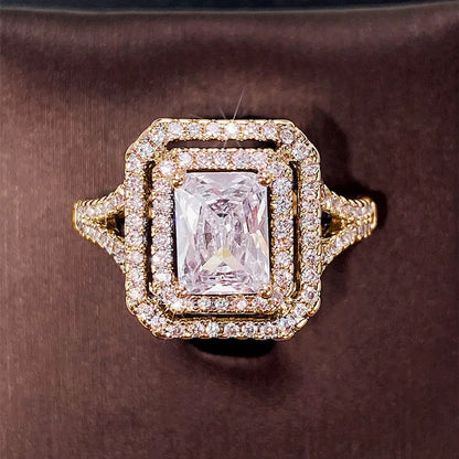 Huitan Fashion Square Zirkonia Damenringe