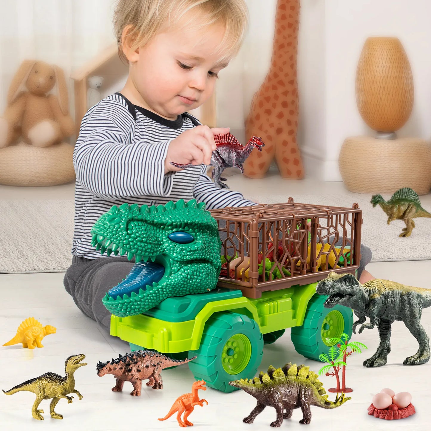 Camion de transport de dinosaures - Jurassic Park Dinosaur Toys