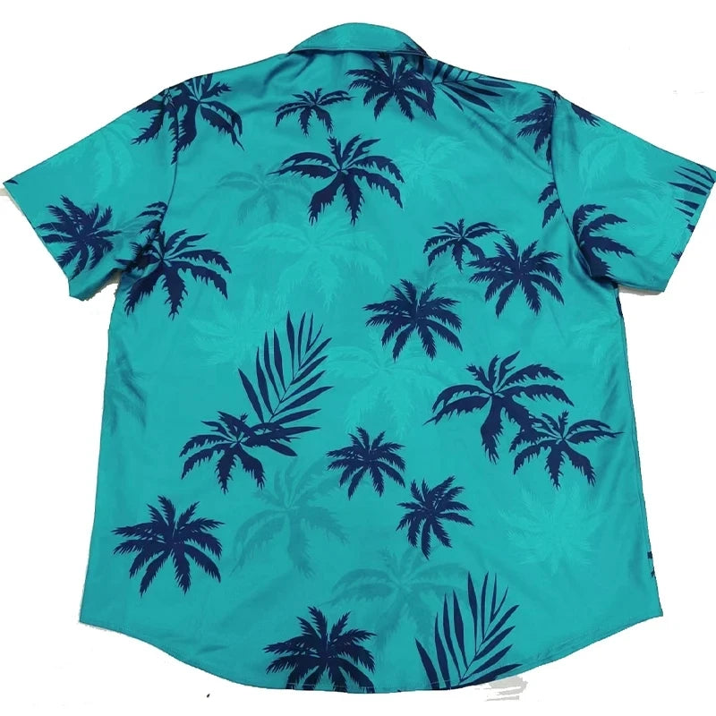 Tier Kran Männer Hawaiian Shirt 3d Pflanze Shirt für Männer