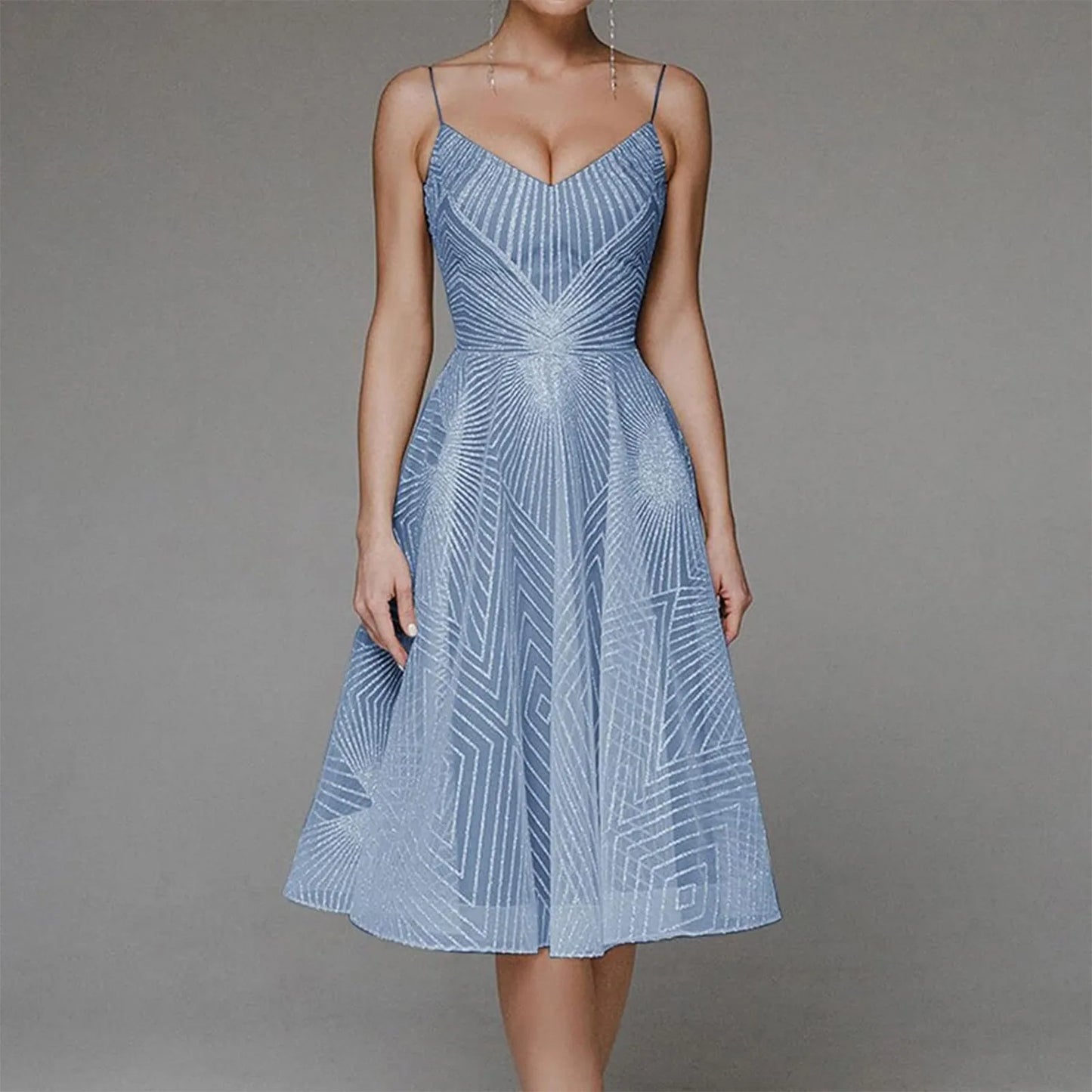 Luxury Women Embroidery Party Dress Sexy Suspenders Embroidered Sleeveless Evening Dresses Women Fashion Prom Dress Vestidos