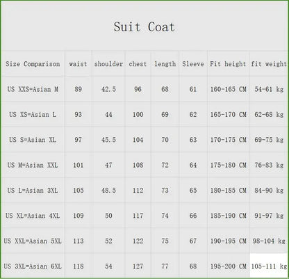 Blazer de costume d'affaires de haute qualité pour hommes - 9 couleurs