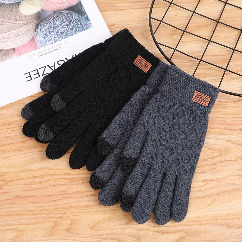 Autumn & Winter Wool Riding Gloves – Touchscreen Compatible