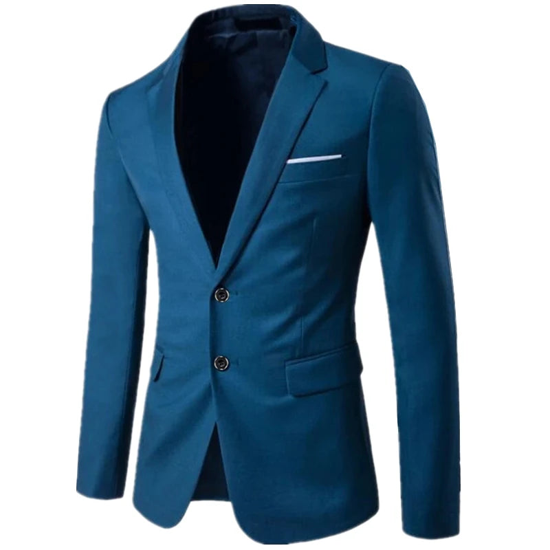 Men's High-Quality Business Suit Blazer - 9 Colors